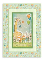 Hello World!  A Good Day Baby<br> Quilt Kit - Green  With Minky Backing!